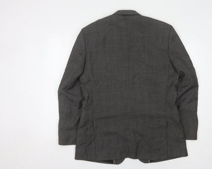 Mens UK Size 40 Jeff Banks Regular Grey Suit Jacket