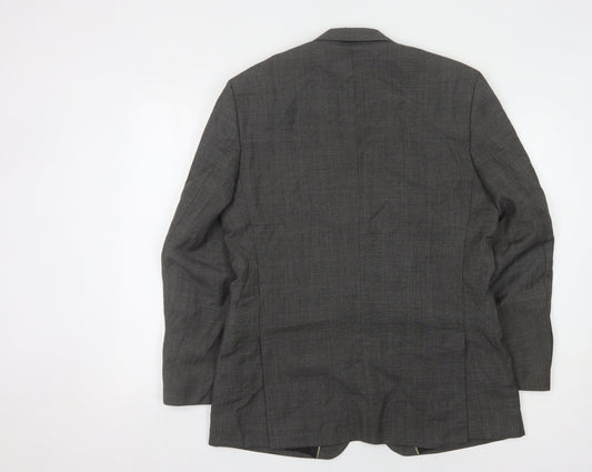 Mens UK Size 40 Jeff Banks Regular Grey Suit Jacket