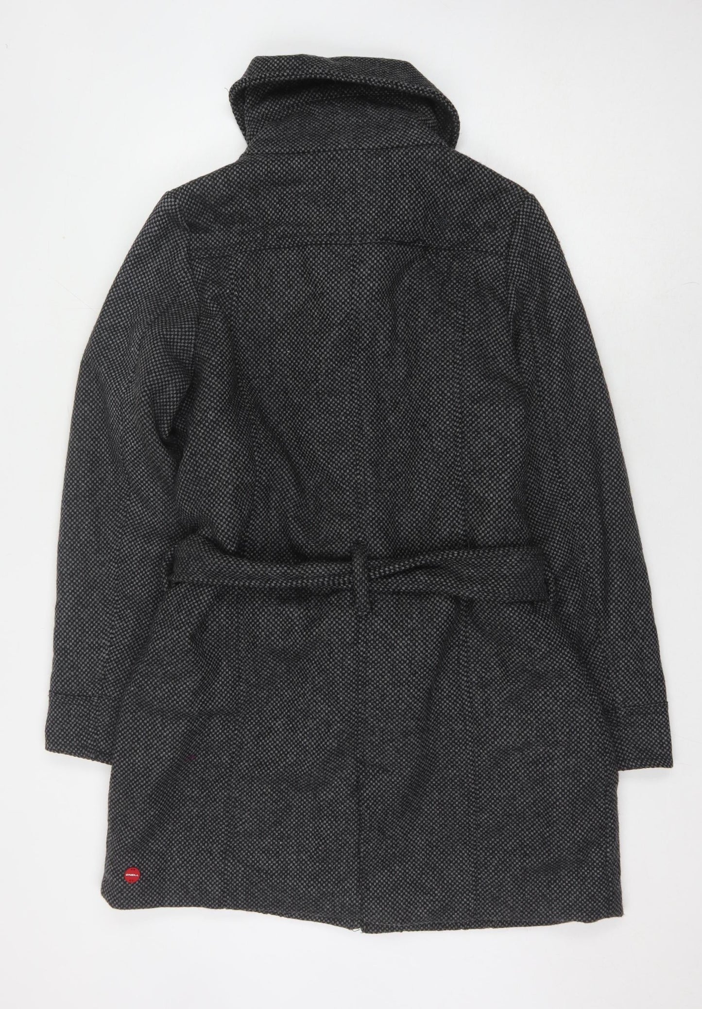 O'Neill Women's Black Mid-Length Belted Coat XL