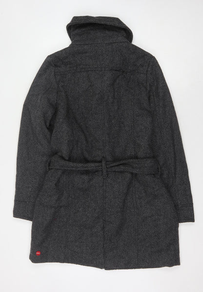 O'Neill Women's Black Mid-Length Belted Coat XL