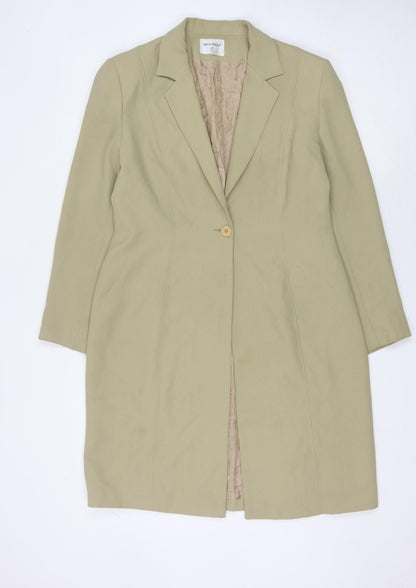 Mila Paoli Women Beige Long Blazer Size 14