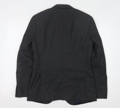 Mens UK Size 38 Burton Regular Grey Suit Jacket