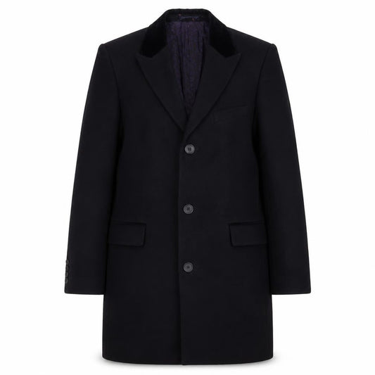 Unisex Adults UK Size S Marks and Spencer Black Overcoat