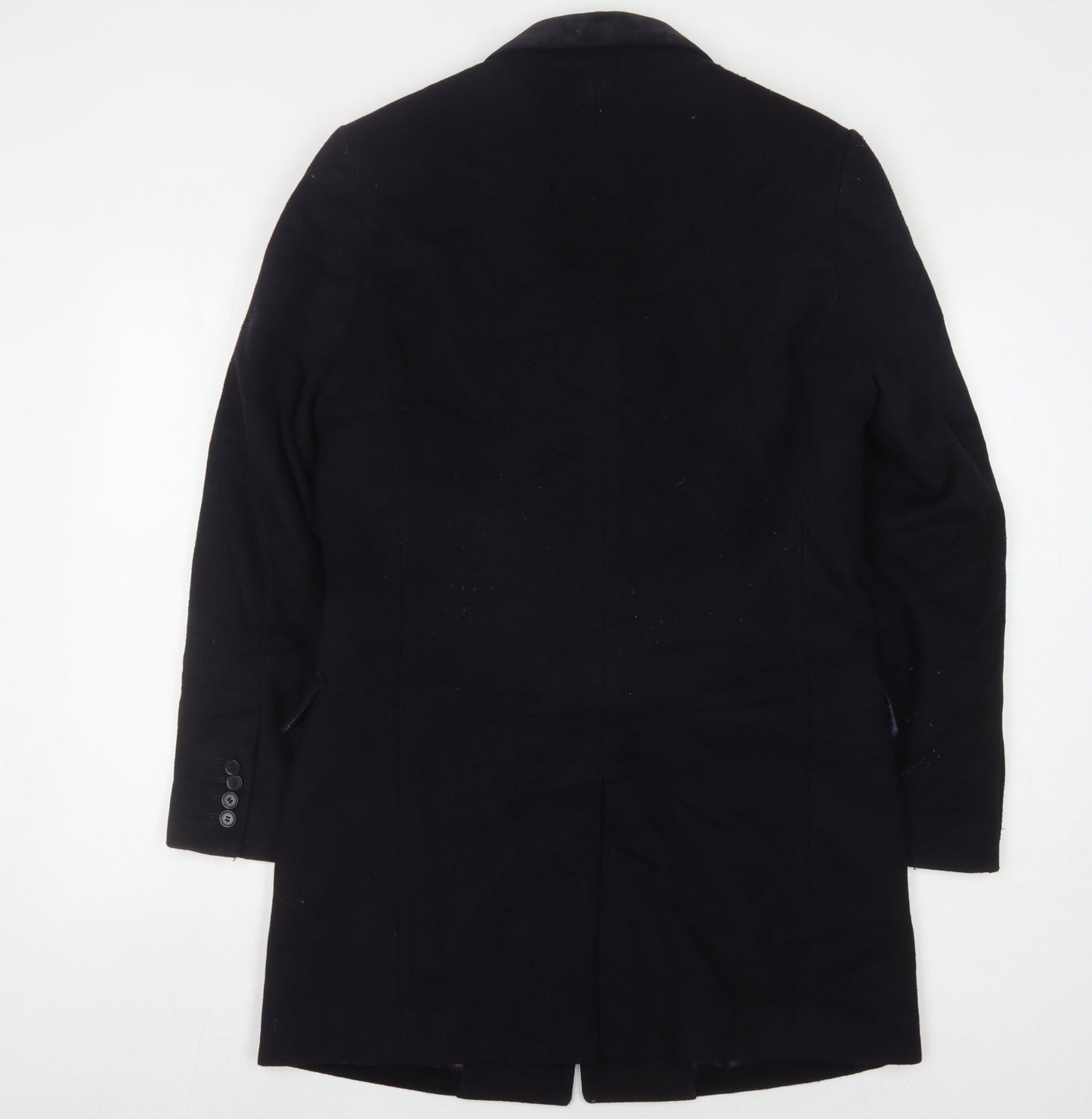 Unisex Adults UK Size S Marks and Spencer Black Overcoat