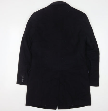 Unisex Adults UK Size S Marks and Spencer Black Overcoat