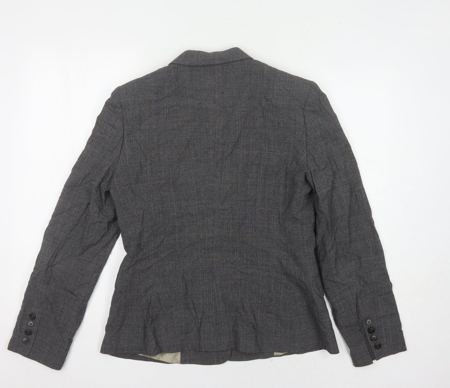 Jigsaw Women's Grey Blazer, Size 12, Regular Fit