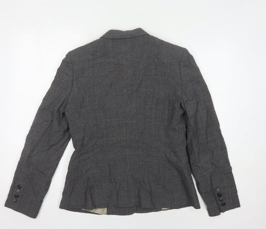 Jigsaw Women's Grey Blazer, Size 12, Regular Fit