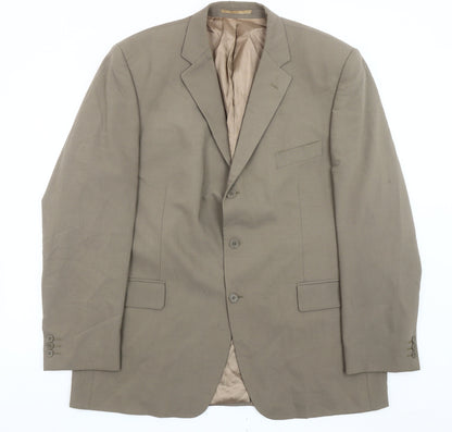 Mens UK Size 46 Sovereign Regular Brown Suit Jacket