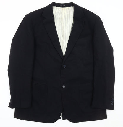 Mens UK Size 42 Debenhams Regular Black Suit Jacket