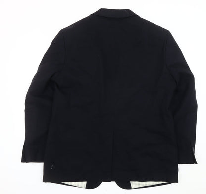 Mens UK Size 42 Debenhams Regular Black Suit Jacket