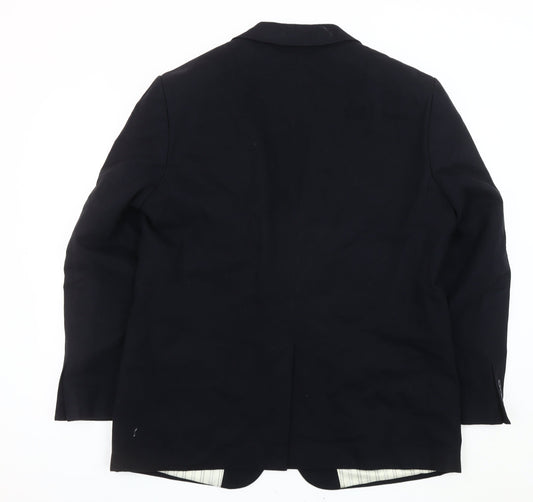 Mens UK Size 42 Debenhams Regular Black Suit Jacket