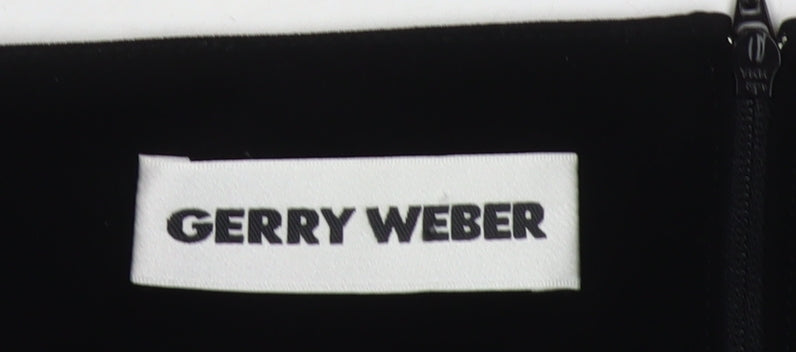 Gerry Weber Women's Black Midi Pencil Skirt Size 10