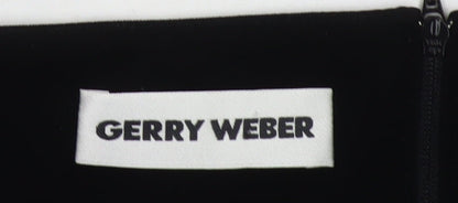 Gerry Weber Women's Black Midi Pencil Skirt Size 10