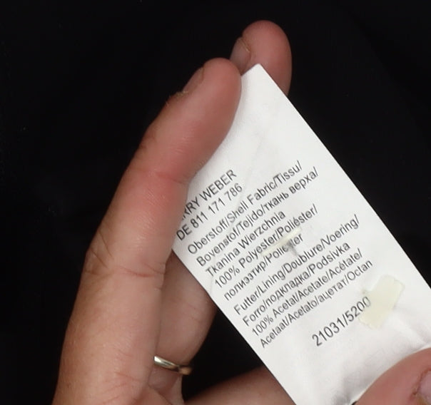 Gerry Weber Women's Black Midi Pencil Skirt Size 10