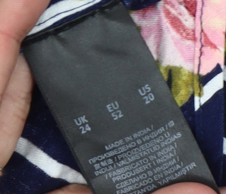 Anthology Women's Multicoloured Size 24 Floral Blouse