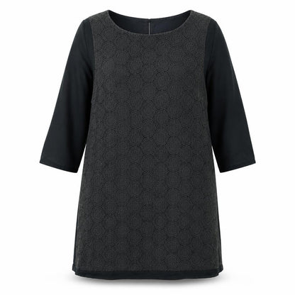 White Stuff Women's Black Crochet Shift Dress, Size 14