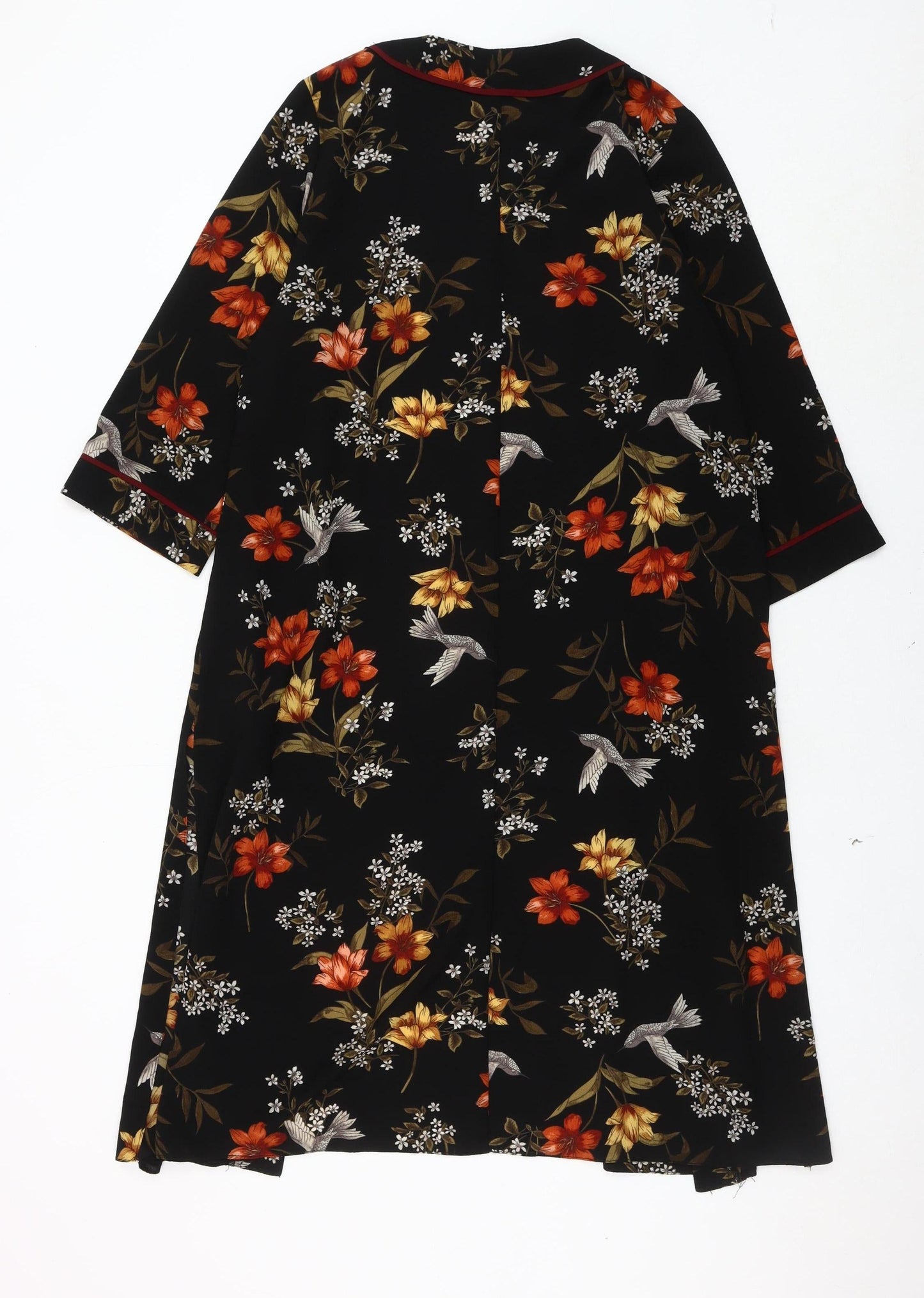 Womens UK Size 12 Roman Black Kimono