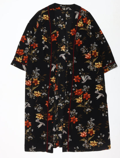 Womens UK Size 12 Roman Black Kimono
