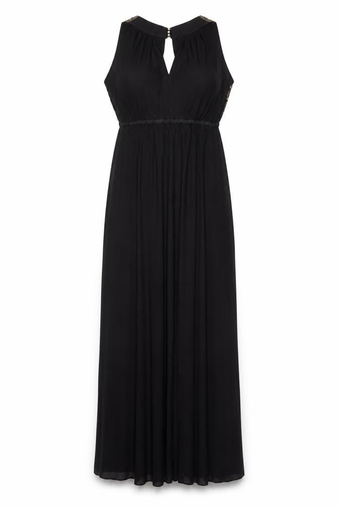 Monsoon Women's Black Maxi Dress Size 10 Sleeveless