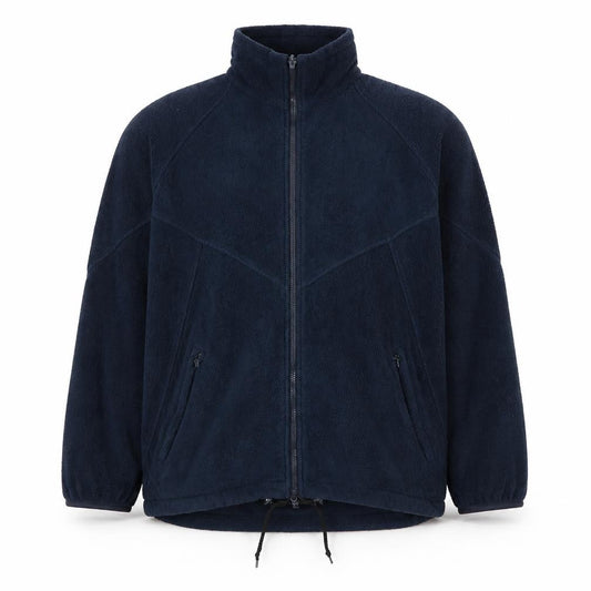 Front view of Harbour Lights unisex blue fleece jacket l