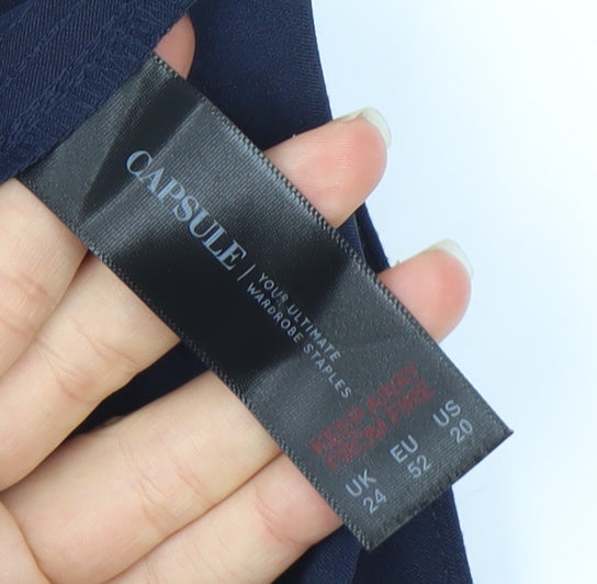 Capsule Women's Blue Trousers, Size 24