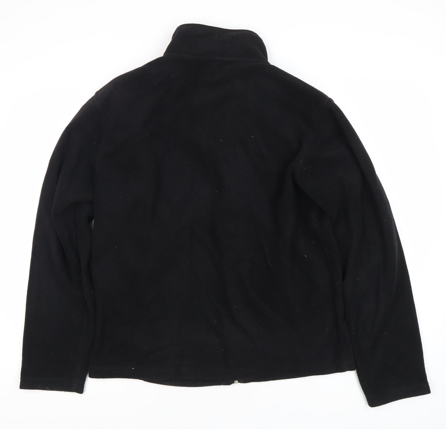 Dunnes Women's Black Fleece Jacket Size L Casual
