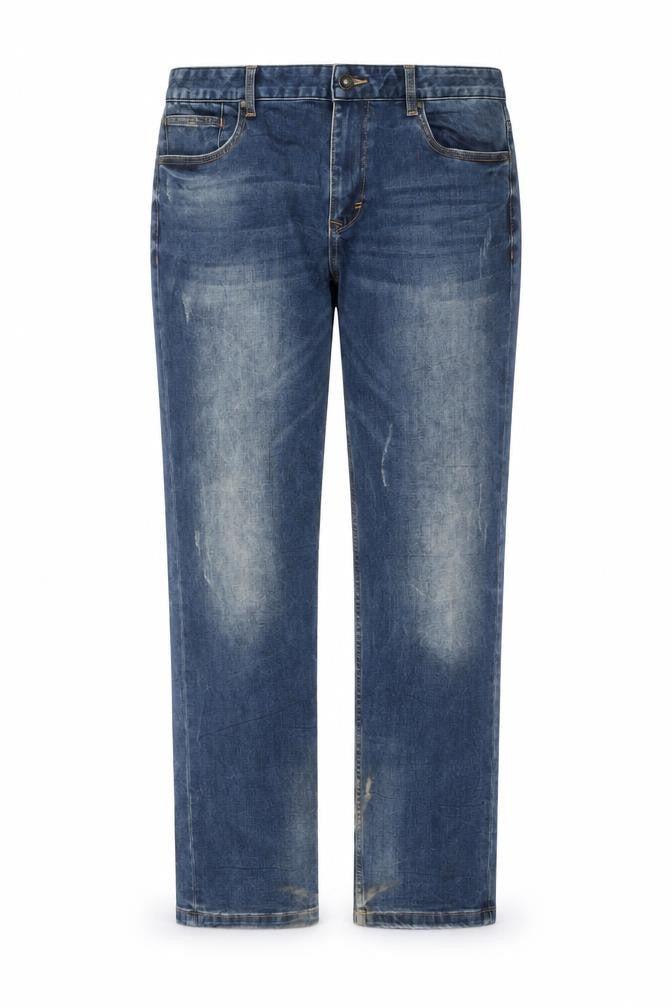 Mens UK Size 34 hotwind Regular Fit Straight Blue Jeans