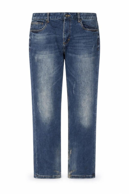 Mens UK Size 34 hotwind Regular Fit Straight Blue Jeans