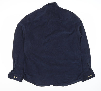 Jack & Jones Men's Blue XL Long Sleeve Button-Up Shirt