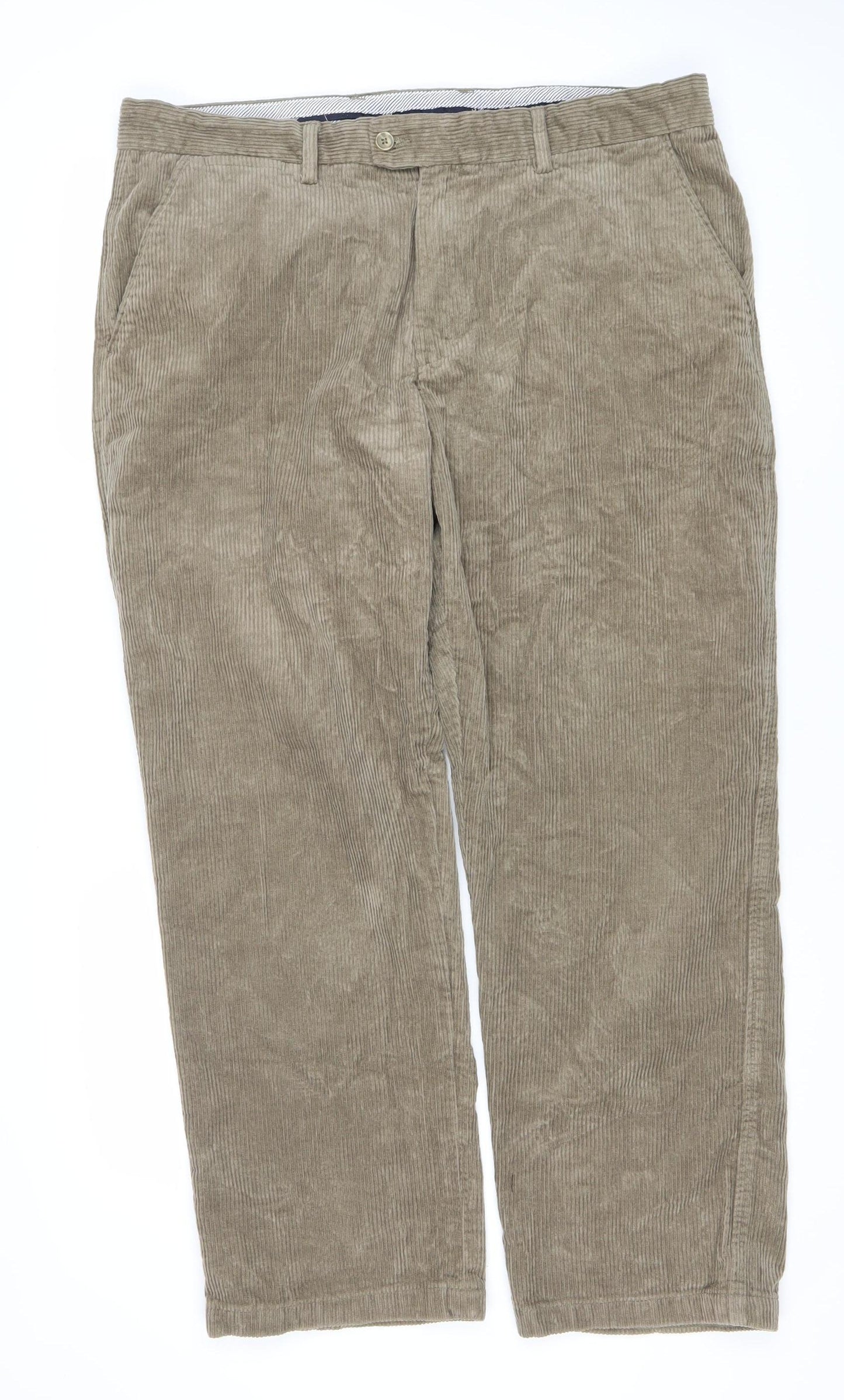 Samuel Windsor Beige Men's Corduroy Trousers 40R