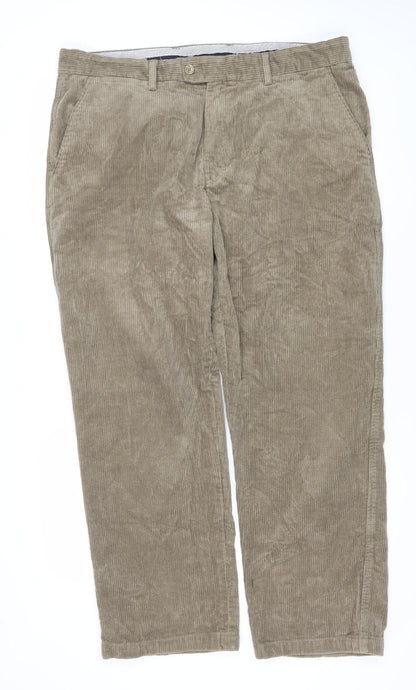Samuel Windsor Beige Men's Corduroy Trousers 40R