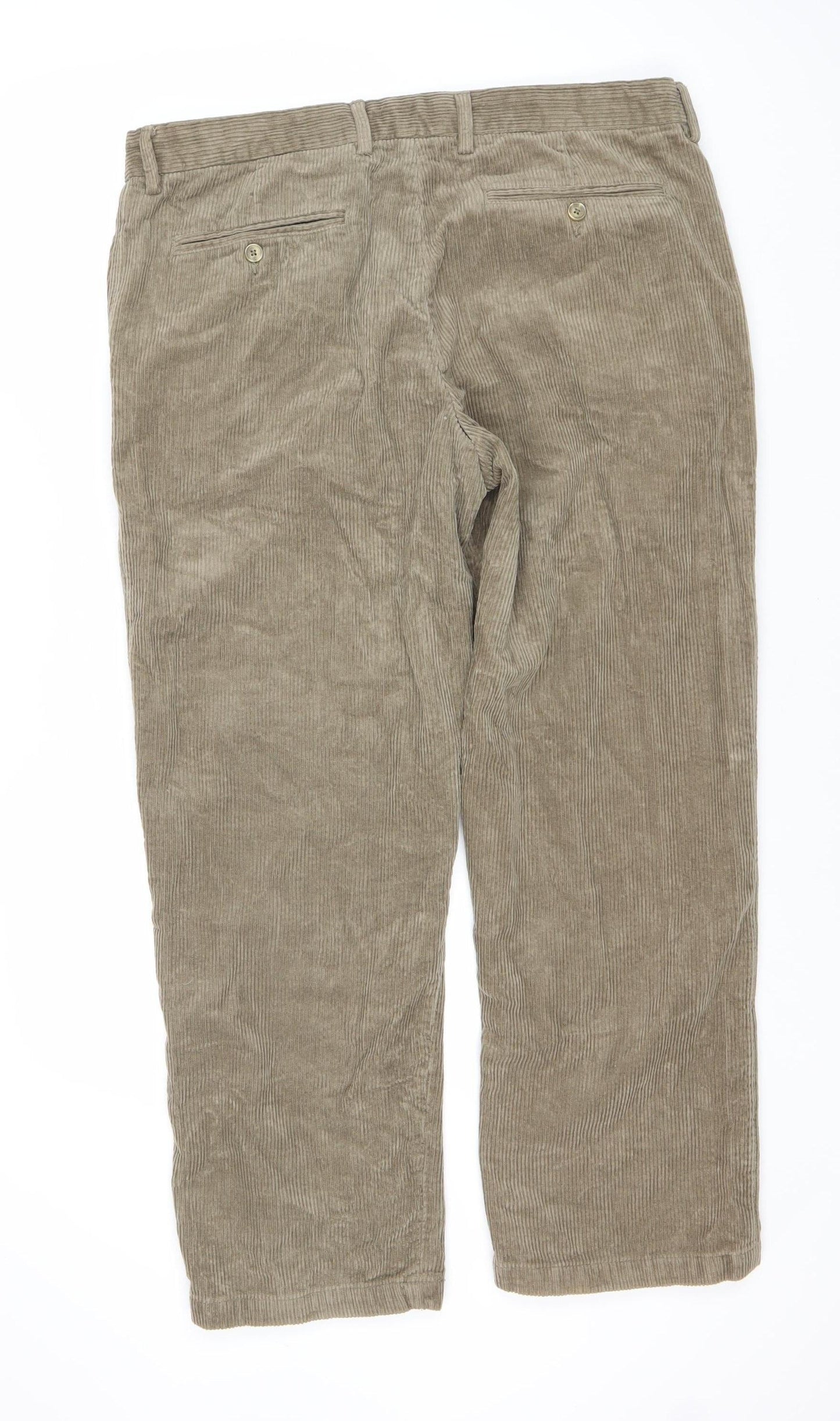Samuel Windsor Beige Men's Corduroy Trousers 40R