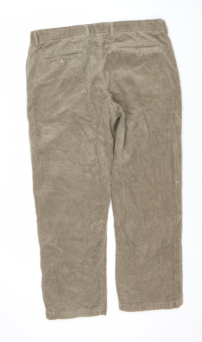 Samuel Windsor Beige Men's Corduroy Trousers 40R