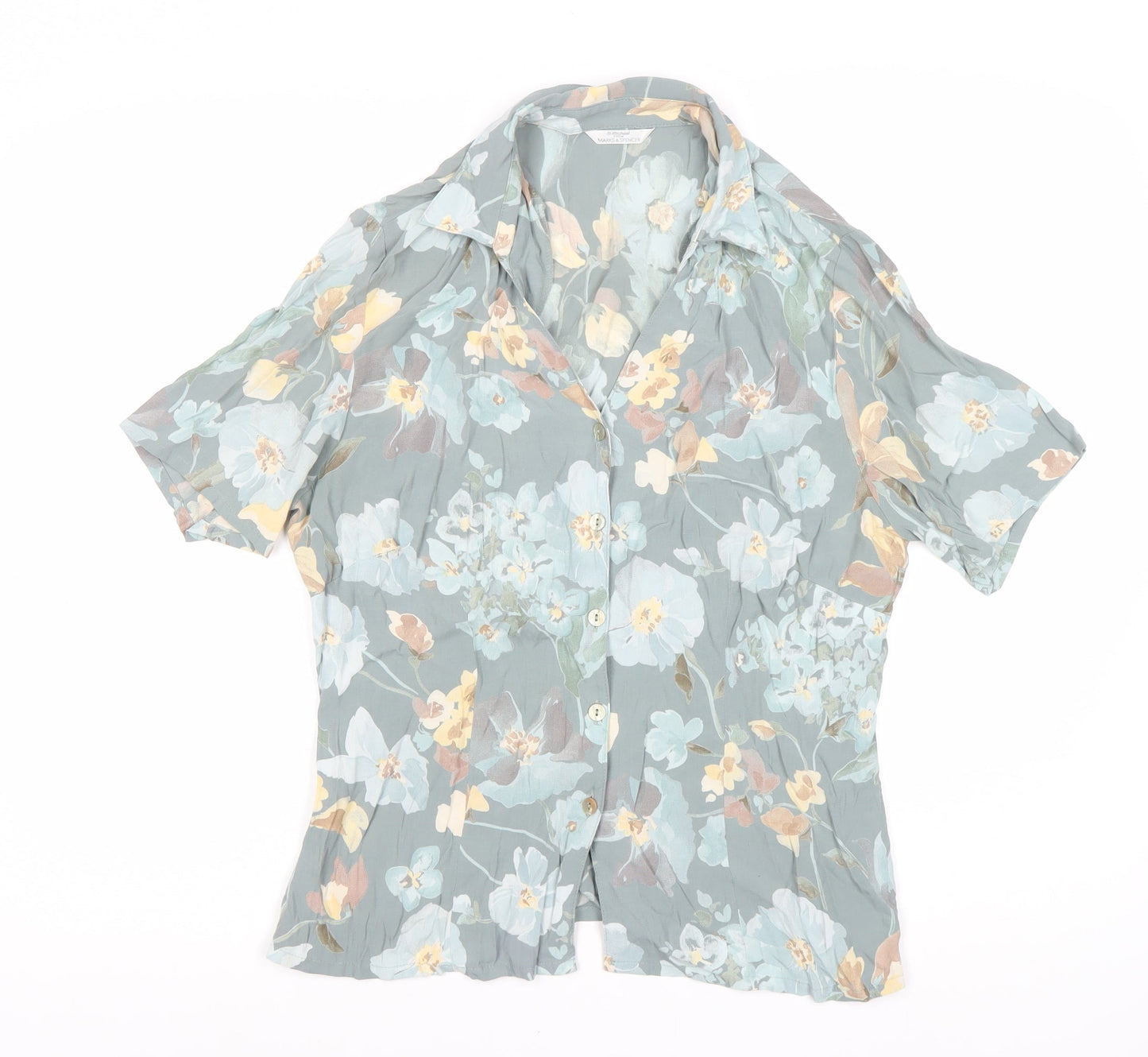 Womens UK Size 16 Marks and Spencer Blue  Blouse