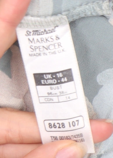 Womens UK Size 16 Marks and Spencer Blue  Blouse