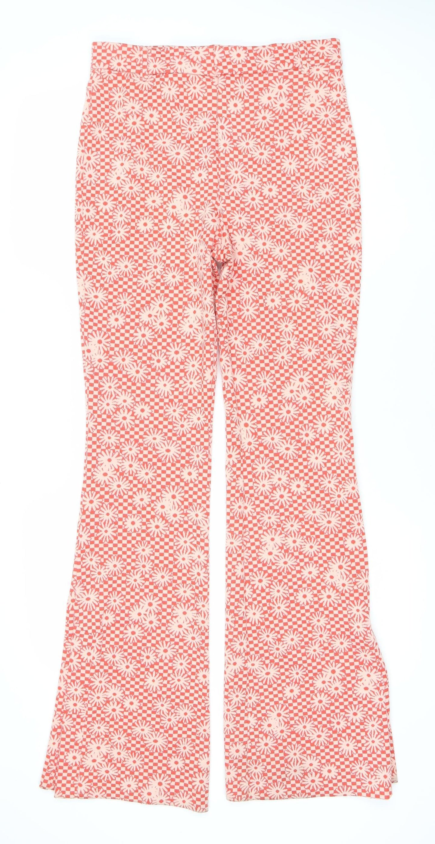 Womens UK Size M Zara   Multicoloured Trousers