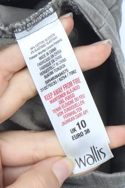 Womens UK Size 10 Wallis  Skinny Grey Jeans