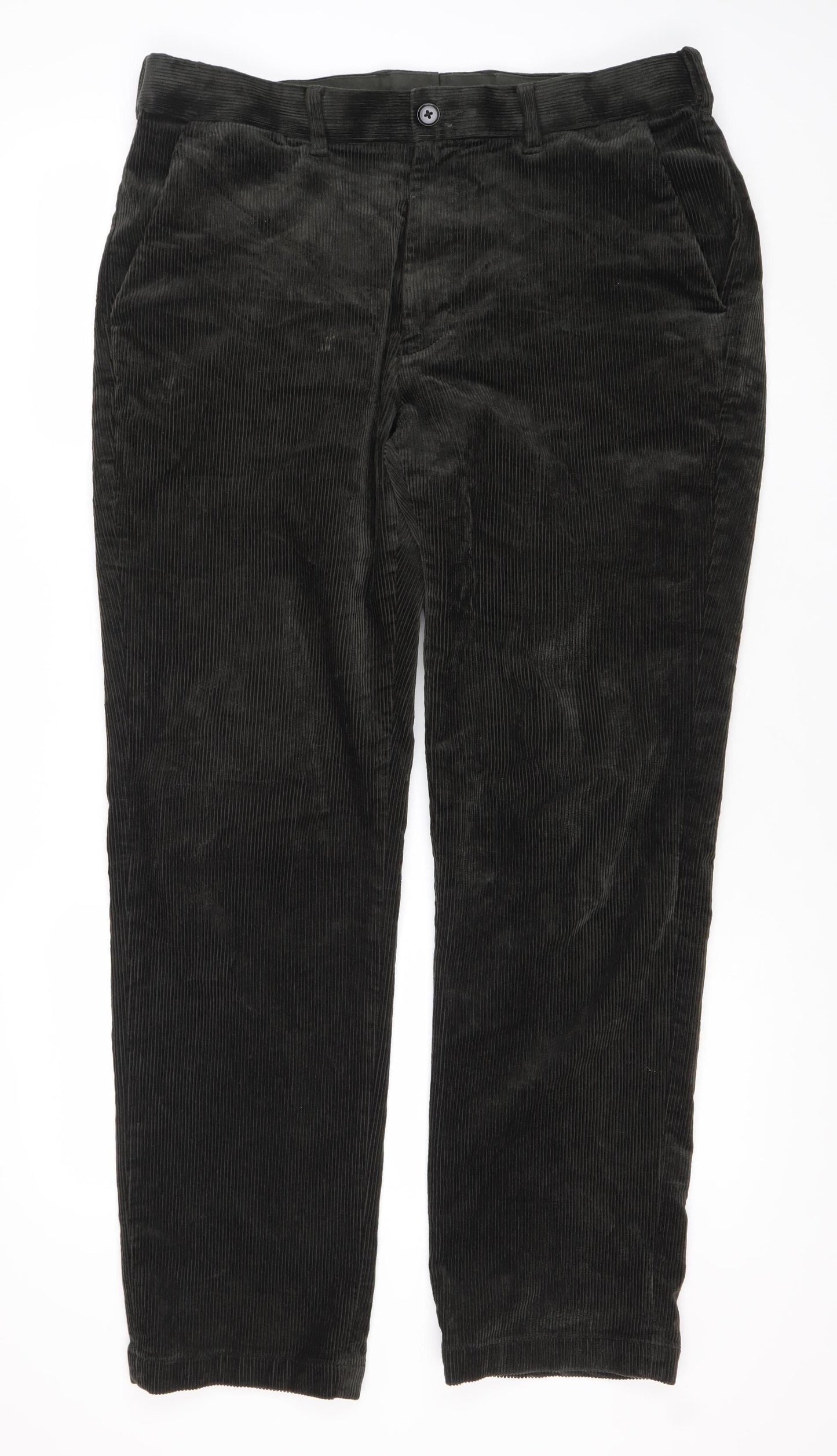 Marks and Spencer Men's Black Corduroy Trousers
