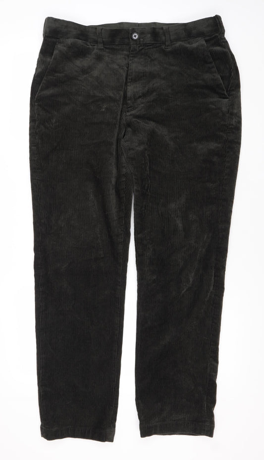 Marks and Spencer Men's Black Corduroy Trousers