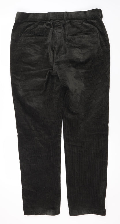 Marks and Spencer Men's Black Corduroy Trousers
