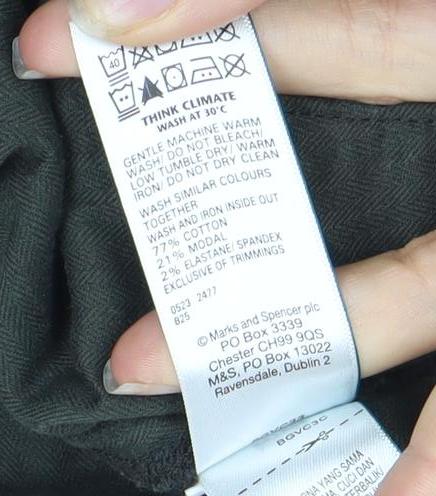 Marks and Spencer Men's Black Corduroy Trousers