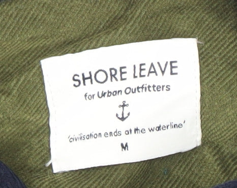 Shore Leave Men’s Blue Cotton Button-Up Shirt M