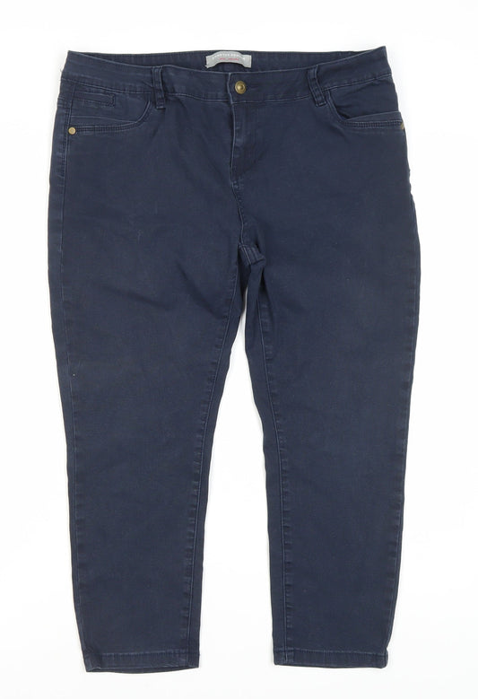 Dorothy Perkins Women's Blue Straight Jeans Size 16