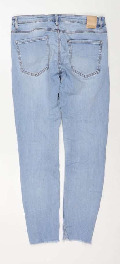 Womens UK Size 12 Stradivarius Slim Fit Skinny Blue Jeans