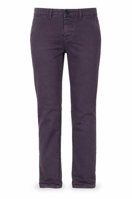 Front view of Topman unisex skinny purple chino jeans, size 30