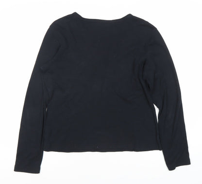 Mexx Women's Black Long Sleeve T-Shirt Size L