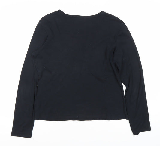 Mexx Women's Black Long Sleeve T-Shirt Size L