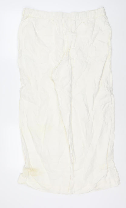 Womens UK Size L Monsoon   White Trousers