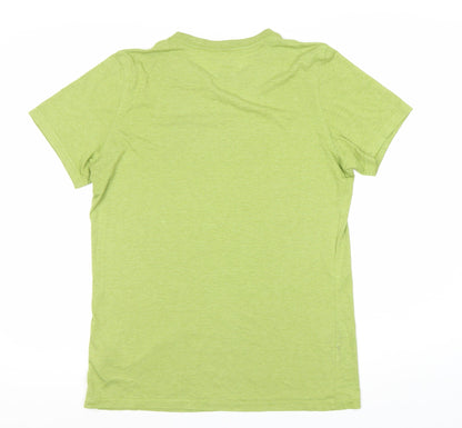 Reebok Men's Green Short Sleeve Logo T-Shirt - S