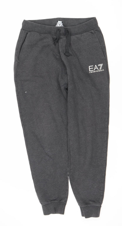 Emporio Armani Men's Black Jogger Trousers - Size S